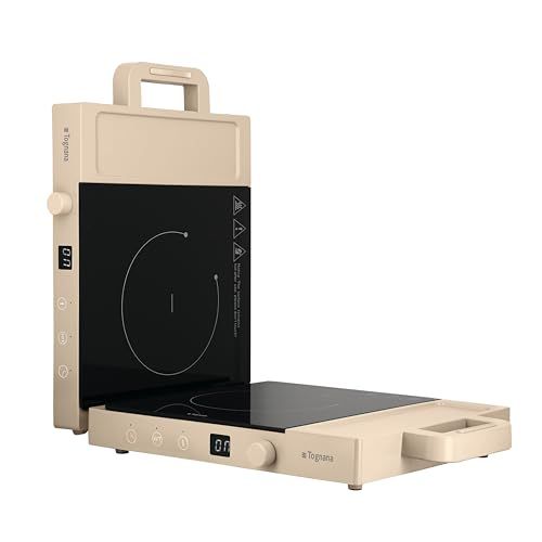 Tognana Iridea Inductiekookplaat 200-2000 W met digitaal display met 4 cijfers en soft-touch bediening, suikerpapier