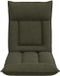 vidaXL Fauteuil réglable Vert armée Tissu