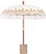 vidaXL Parasol Balinais avec pied crème Ø 210-220 cm