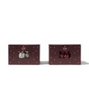 HEMA Guirlande de Noël 1,8 m satin perles (bordeaux)