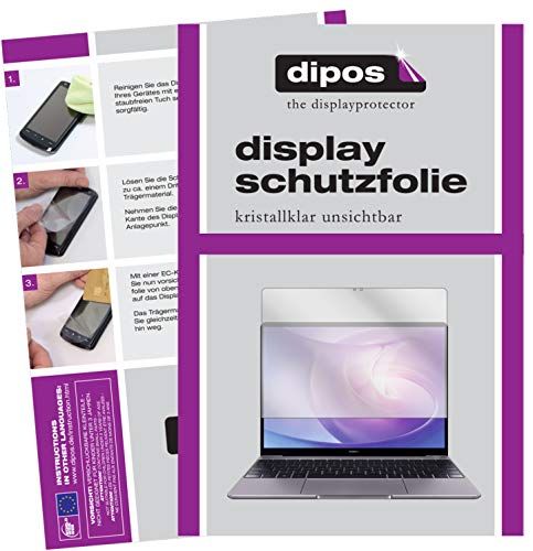 dipos I 2X Beschermfolie helder compatibel met Huawei Matebook 13 Screen Protector