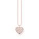 Thomas Sabo Kette Herz aus 925er Sterlingsilber 750er Roségold-Vergoldung, Länge: 40cm - 45cm, KE2127-416-14-L45V