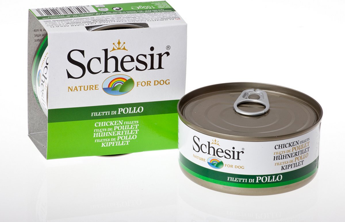 Schesir Adult Hondenvoer - Kip - 10 St Ã 170 gr