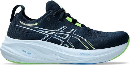 ASICS Gel-Nimbus 26 Heren Hardloopschoenen - Blauw - Maat 43.5