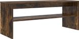 Oakwood meuble TV 100 x 35 x 40 cm chêne fumé bois transformé