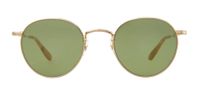 Garrett Leight Wilson M Lunettes de soleil unisexe en acier rondes vertes 49mm