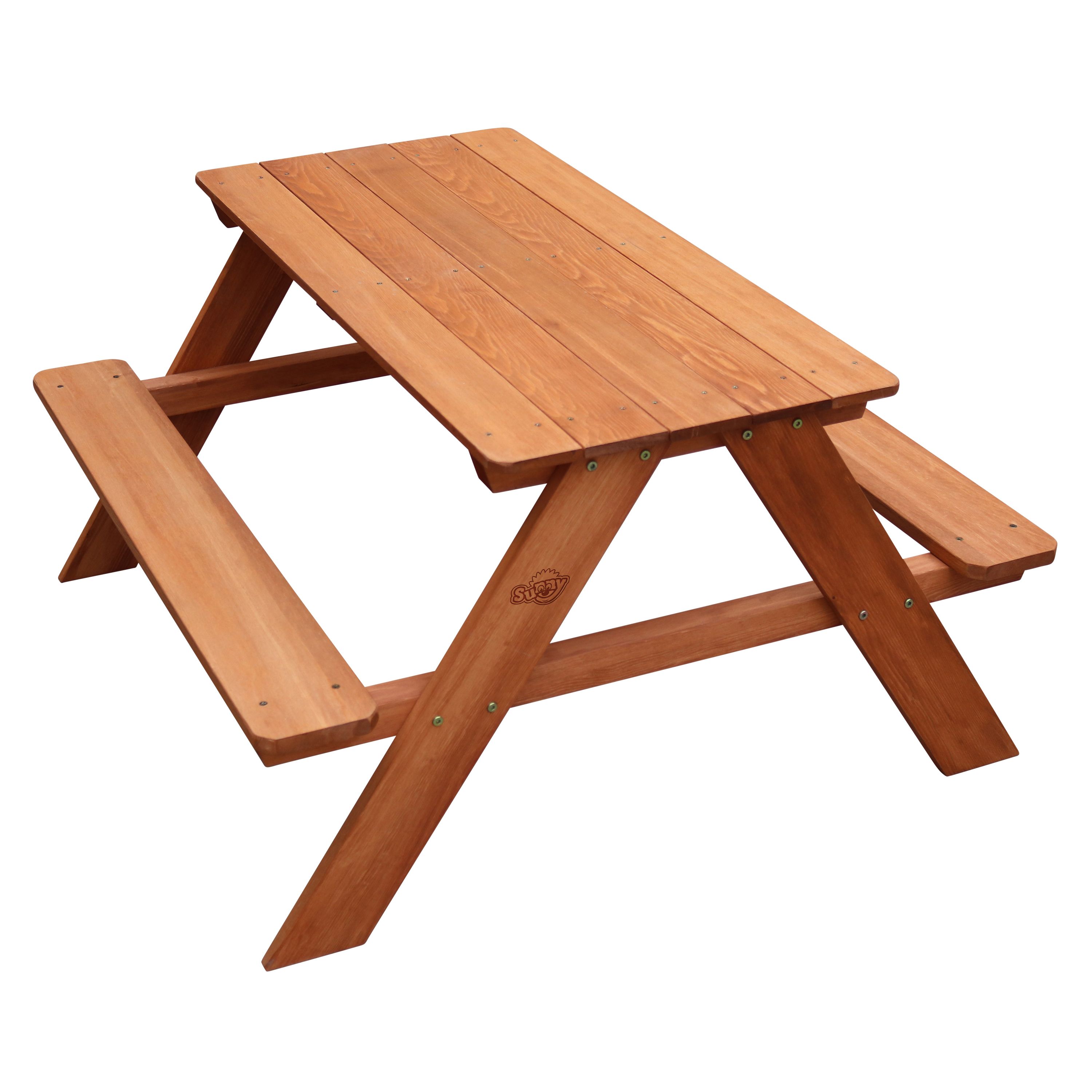Sunny Dave Picknicktafel Bruin - Hout - Kinderen