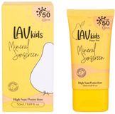 LAV Kids Mineral Sunscreen SPF50 High Sun Protection - 50ml