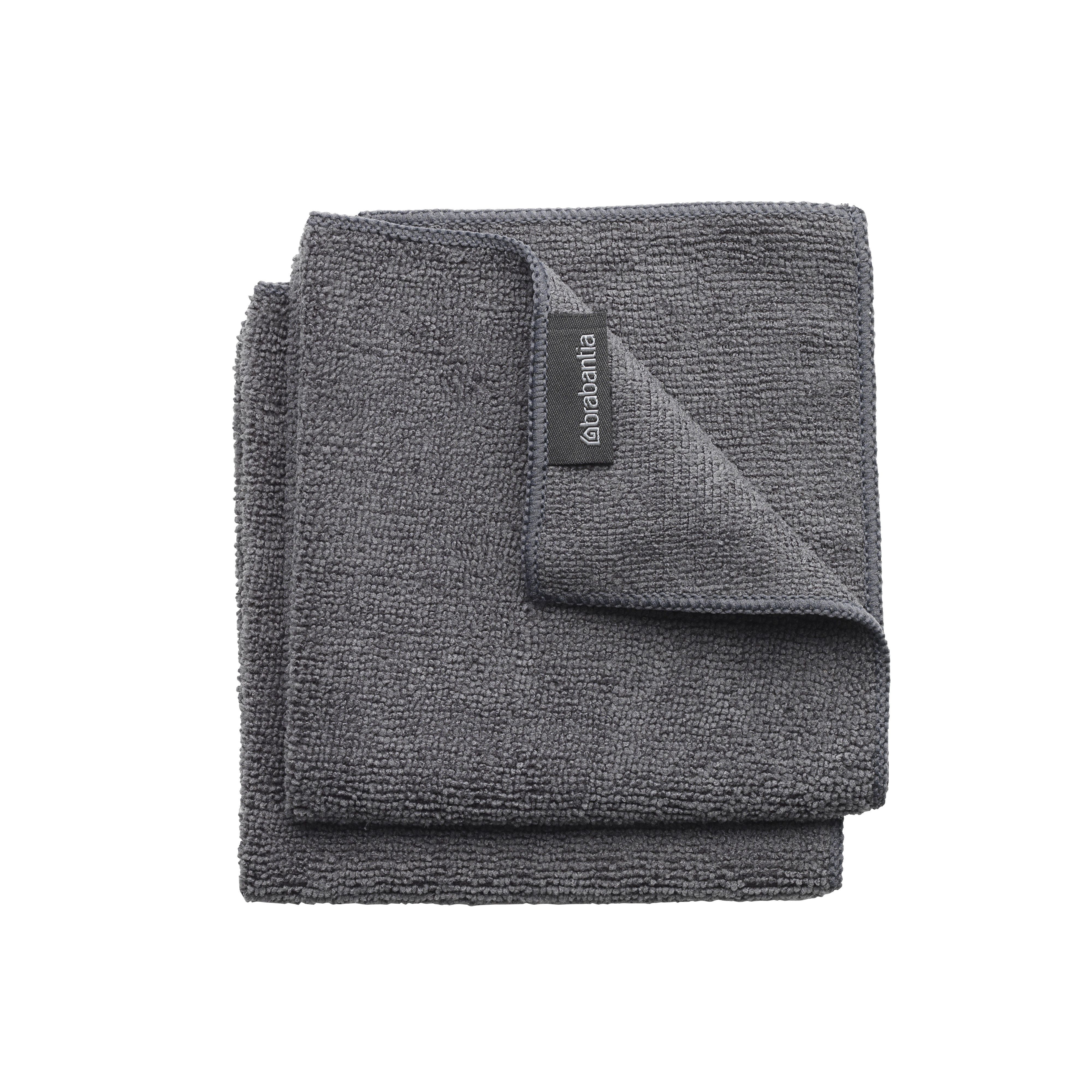 Brabantia SinkSide Microvezel Schoonmaakdoekjes - Set van 2 - Dark Grey