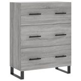 vidaXL Dressoir, grijs Sonoma, 69,5 x 34 x 90 cm, houtvezel