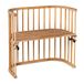 babybay Origineel bijzetbed van massief beukenhout, compact en veranderbaar, kinderbed, hoogte traploos verstelbaar en milieuvriendelijk, meegroeiend babybed (kernbeuken geolied)