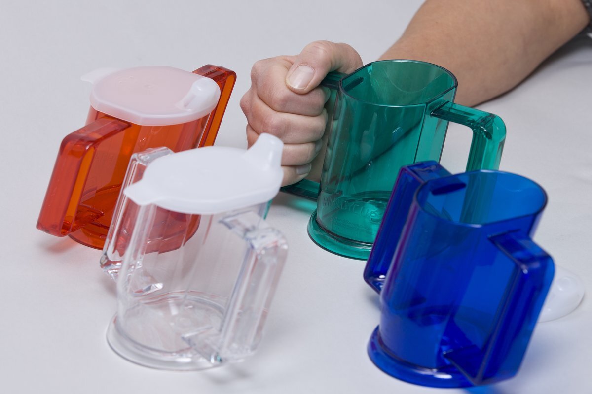 Able 2 Handycup met deksel blauw