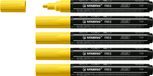 Stabilo FREE - Acryl Marker - T300 - Ronde Punt - 2-3 mm - Geel - Doos 5 stuks