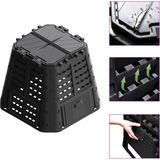 vidaXL Composteur 480 L 93,3x93,3x80 cm noir