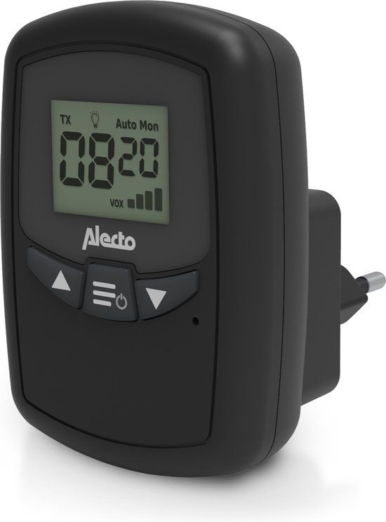 Alecto Babyfoonuitbreiding - DBX80BKBU - Extra babyunit - Zwart