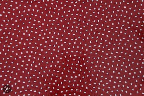 Atelier Du Baj Polka Red Mexicaans Tafelzeil - 250 x 120 cm