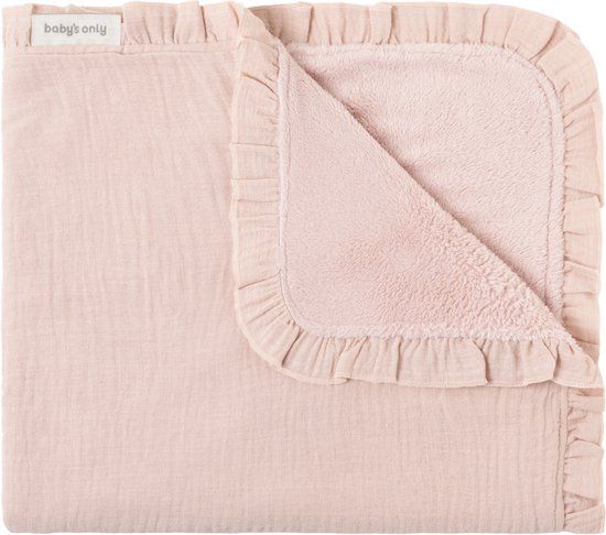 Baby's Only Ledikantdeken teddy Calm - Oud Roze - 100x135 cm