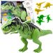 LeanToys Dinosaurus Set Met Kleine Figuren Bewegende Geluiden Groen