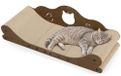 Gimars Katten Krabplank XXL 78 cm, Katten Krabmat in Bankdesign, Kattenlounge & Meubelbescherming voor Grote Katten en Huishoudens met Meerdere Katten, Walnoot
