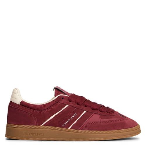Tommy Jeans suède sneakers bordeaux