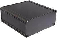 RS PRO Aluminium koellichaam behuizing zwart buitenmaat 200 x 100 x 41mm IP40