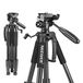 Neewer Aluminium Camerastatief 142 cm met 3-weg Draaibare Kop en Tas