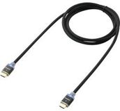 SpeaKa Professional SP-7870020 HDMI-kabel HDMI Aansluitkabel HDMI-A-stekker 5.00 m Zwart Audio Return Channel (ARC), Vergulde steekcontacten, Gesleeved, Met LED