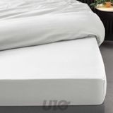 douceur L3C SI Percale hoeslaken - Wit - Katoen - 160 x 200 cm