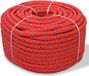 vidaXL - Boot - touw - 16 mm - 50 m - polypropyleen - rood