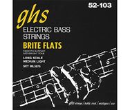 GHS ML3075 Brite Flats Bass String Set, 4 String, Medium Light, .052-.103