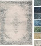 TESSO LIVING Premium Vintage Vloerkleed - Crème 230 cm X 320 cm - Laagpolig Woonkamer Tapijt