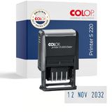 COLOP Datumstempel Printer S 220, Datumvariant: Frans (D01), afdrukkleur: blauw