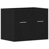 vidaXL Wastafelkast 60x38,5x46 cm bewerkt hout zwart eikenkleurig