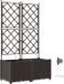 vidaXL Plantenbak - 2 stuks - Bruin - 80 x 40 x 142 cm - PP