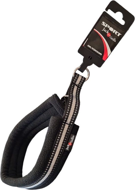 Jack and Vanilla sliphalsband grote hond - Maat XXL - Zwart - 55 cm