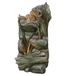 Dehner Grano Solar Garden Fountain, Frost-Resistant, Outdoor Fountain with LED Lighting, Approx. 79.4 x 40.7 x 37.2 cm, Polyresin, Grey