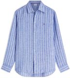 Tommy Hilfiger Men's Long Sleeve Shirt XL Linen Blue/White