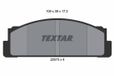 TEXTAR Jeu de plaquettes de frein 2007304
