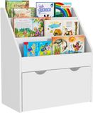 AIYAPLAY Boekenkast voor kinderen, 62,5 x 30 x 70 cm, wit