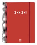 Finocam 743523026 Personal Diary 2026 Red