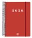 Finocam 743523026 Personal Diary 2026 Red