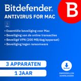 Bitdefender Antivirus voor Mac - 12 maanden/3 apparaten - NL - Mac Download