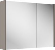 Saniclass Prime Armoire à miroir - 80x63x16cm - panneaux latéraux inclus - taupe mat