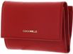 COCCINELLE Leren portemonnee Metallic Soft Wallet Grainy Leather Scarlet rood