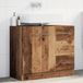 Maison Exclusive - Meuble sous évier, aspect vieux bois, 63x30x54 cm, fibre de bois