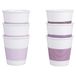 Villa d'Este Home Tivoli 1996 Daily Provence, set van 6 espressokopjes, 60 ml, van porselein, decoratieve strepen