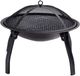 Merkloos Buiten kooktoestel - Houtskool barbecue - Gezellig buiten koken - Inclusief opbergvakken - 55x28 cm - Zwart
