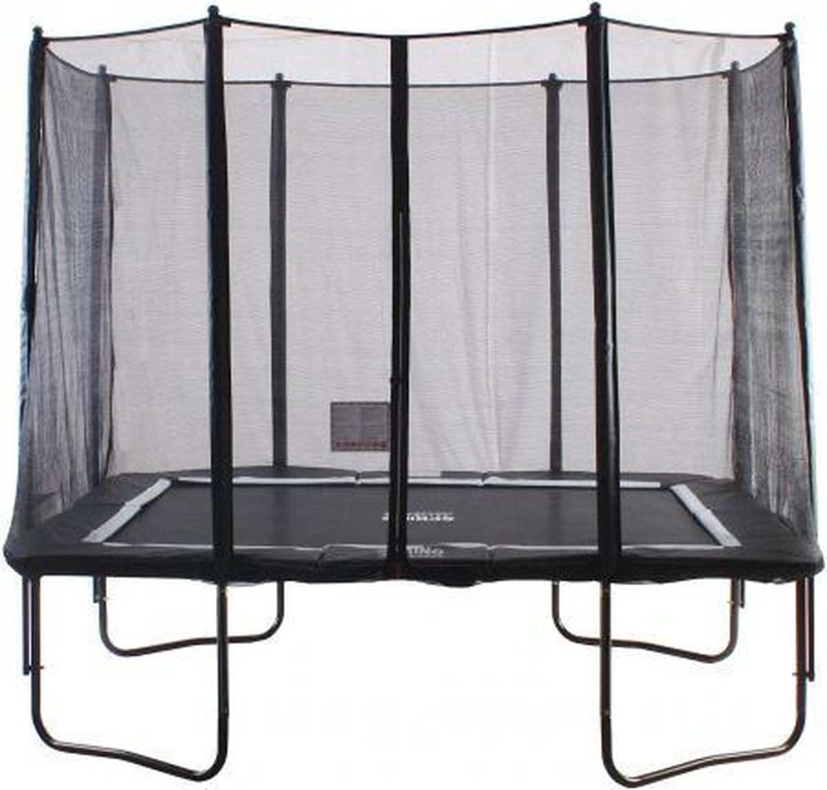 Spring Trampoline 230 cm x 300 cm (8x10ft) Rechthoekig met veiligheidsnet - Black Edition - zwarte rand