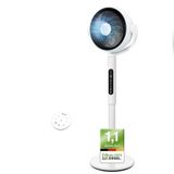 Levoit Staande ventilator, 20 dB, 12 snelheden, 4 modi, wit | 2-in-1 tafelventilator tot 30 m, oscillatie 90° + 120° met afstandsbediening, stil voor slaapkamer, timer 12 uur