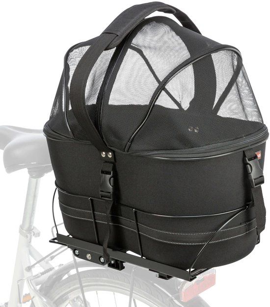 Trixie EVA Fietsmand Achterop - Zwart - 48x29x42cm - Max. 6kg